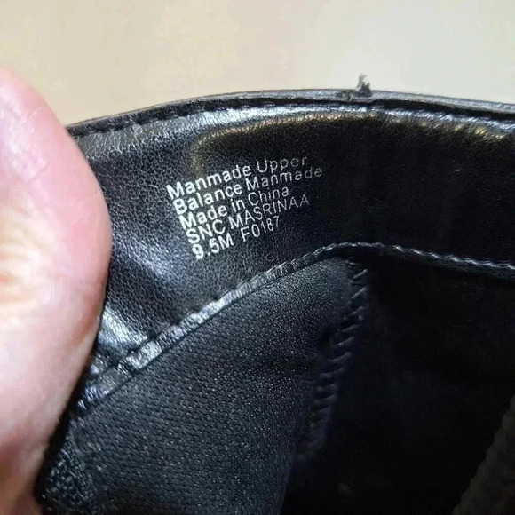 Style & Co. Ankle Boots Heels Womens Black Leather Side Zipper SNC Masrina 9.5M - Picture 16 of 16